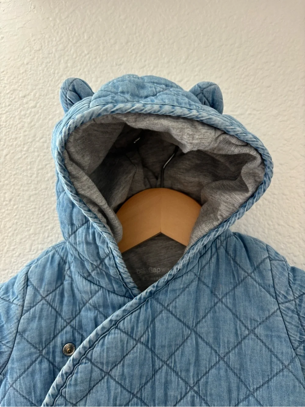 Bear Denim Quilted One Piece